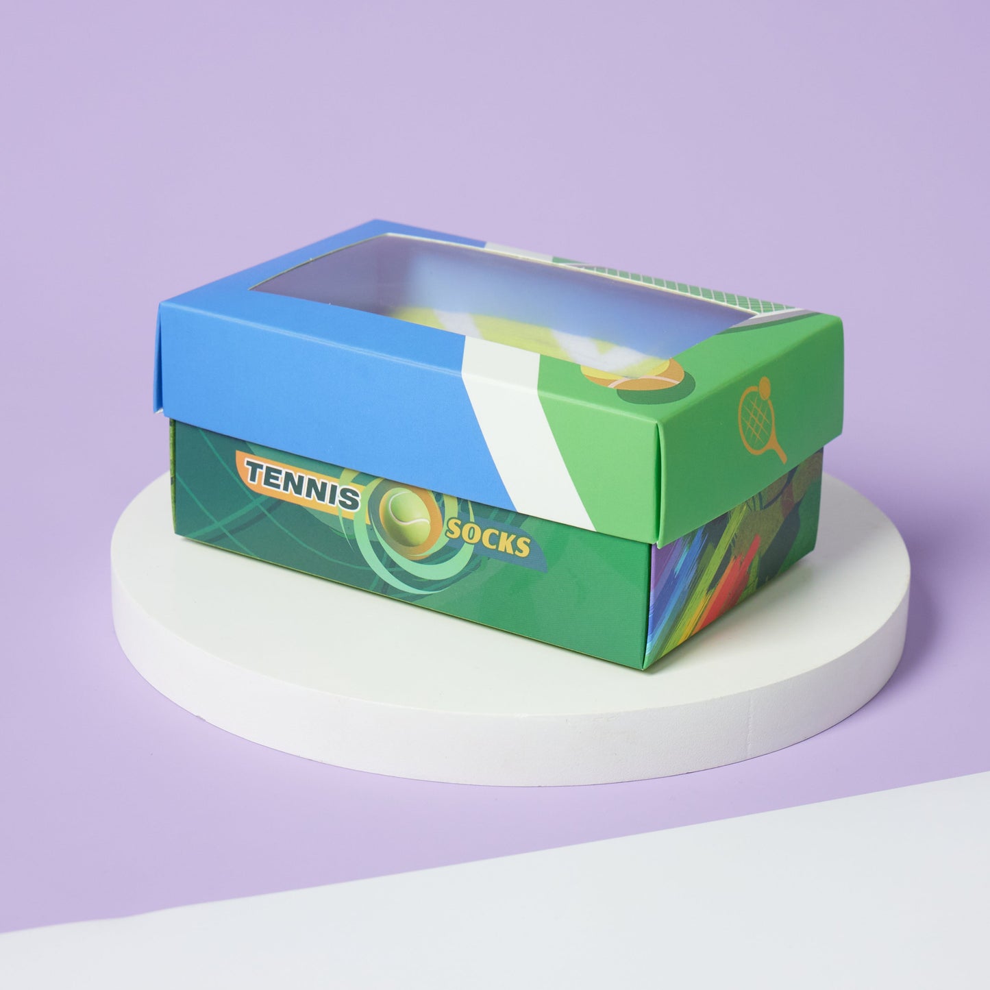 Tennis Creative Gift Box Tide Socks