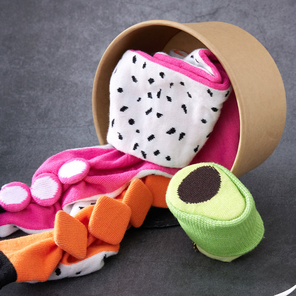 Salad Gift Box Socks 3 Pairs