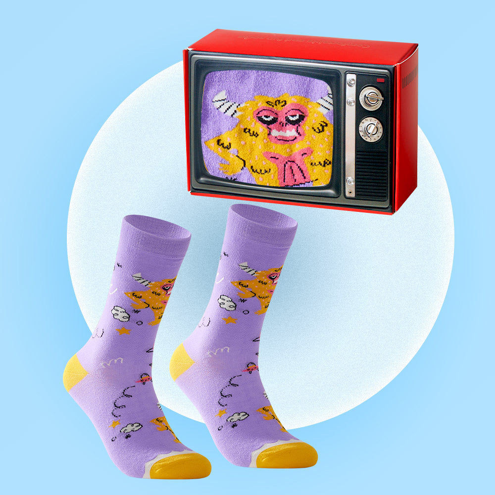 Vintage TV Gift Socks