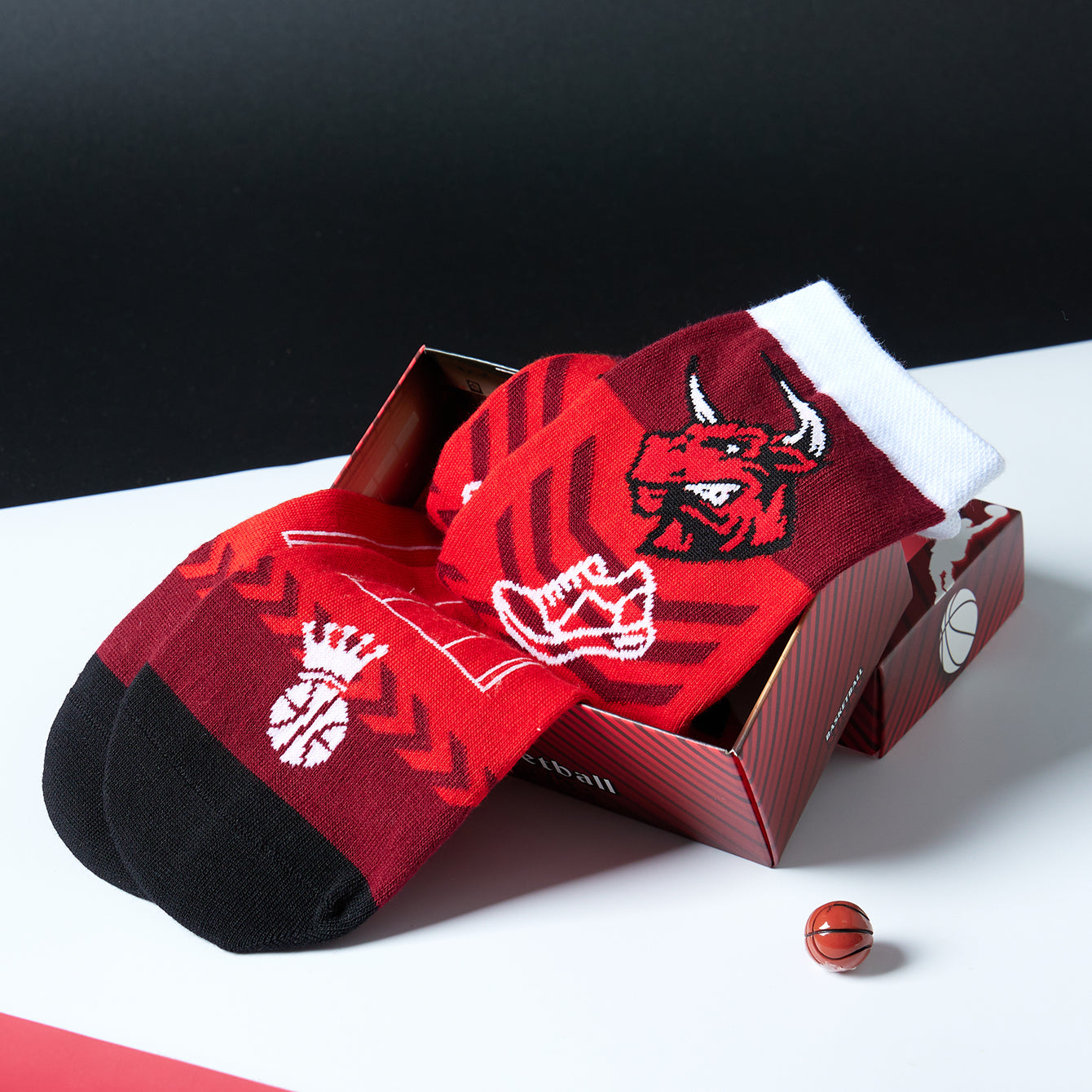 Basketball Creative Gift Socks - Red