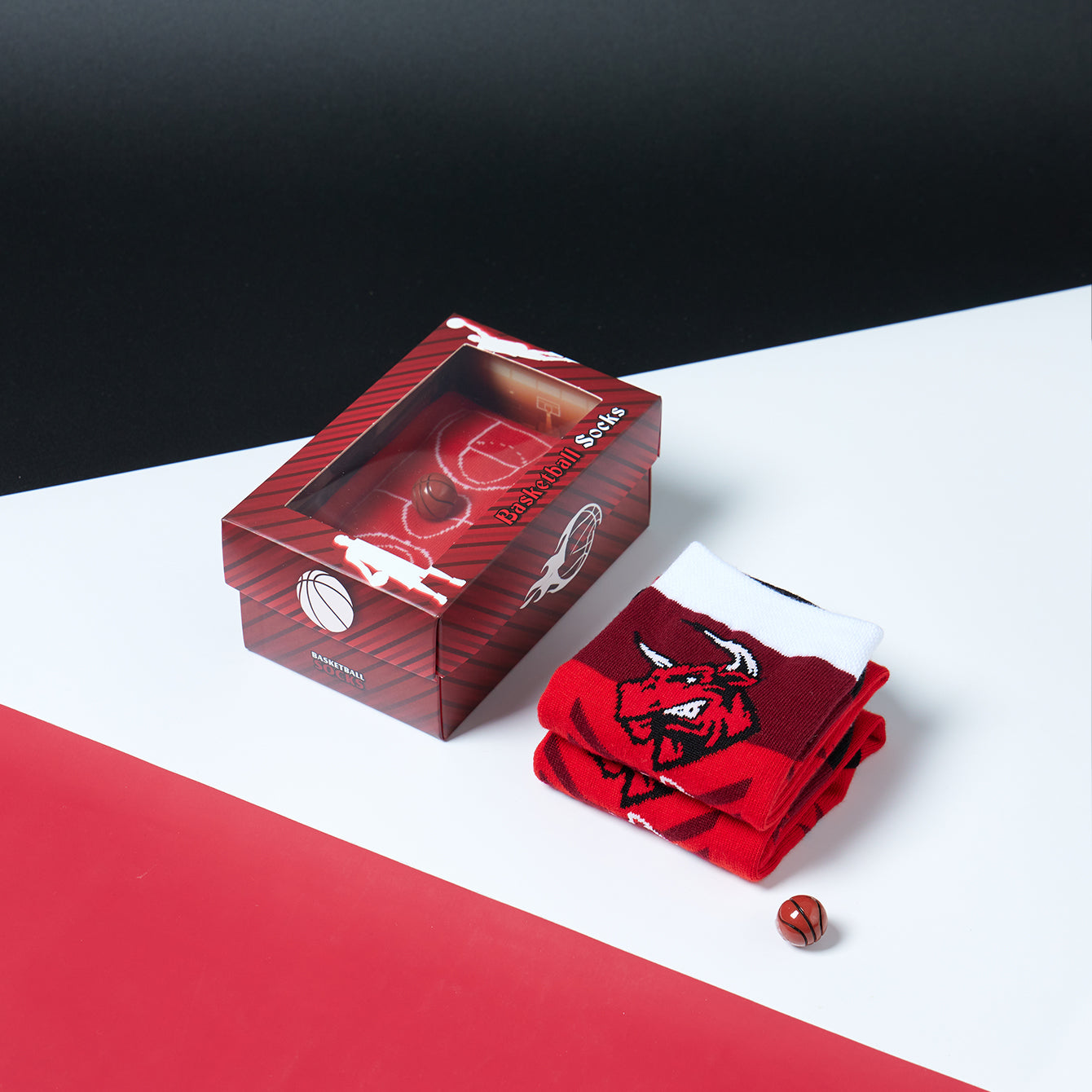 Basketball Creative Gift Socks - Red