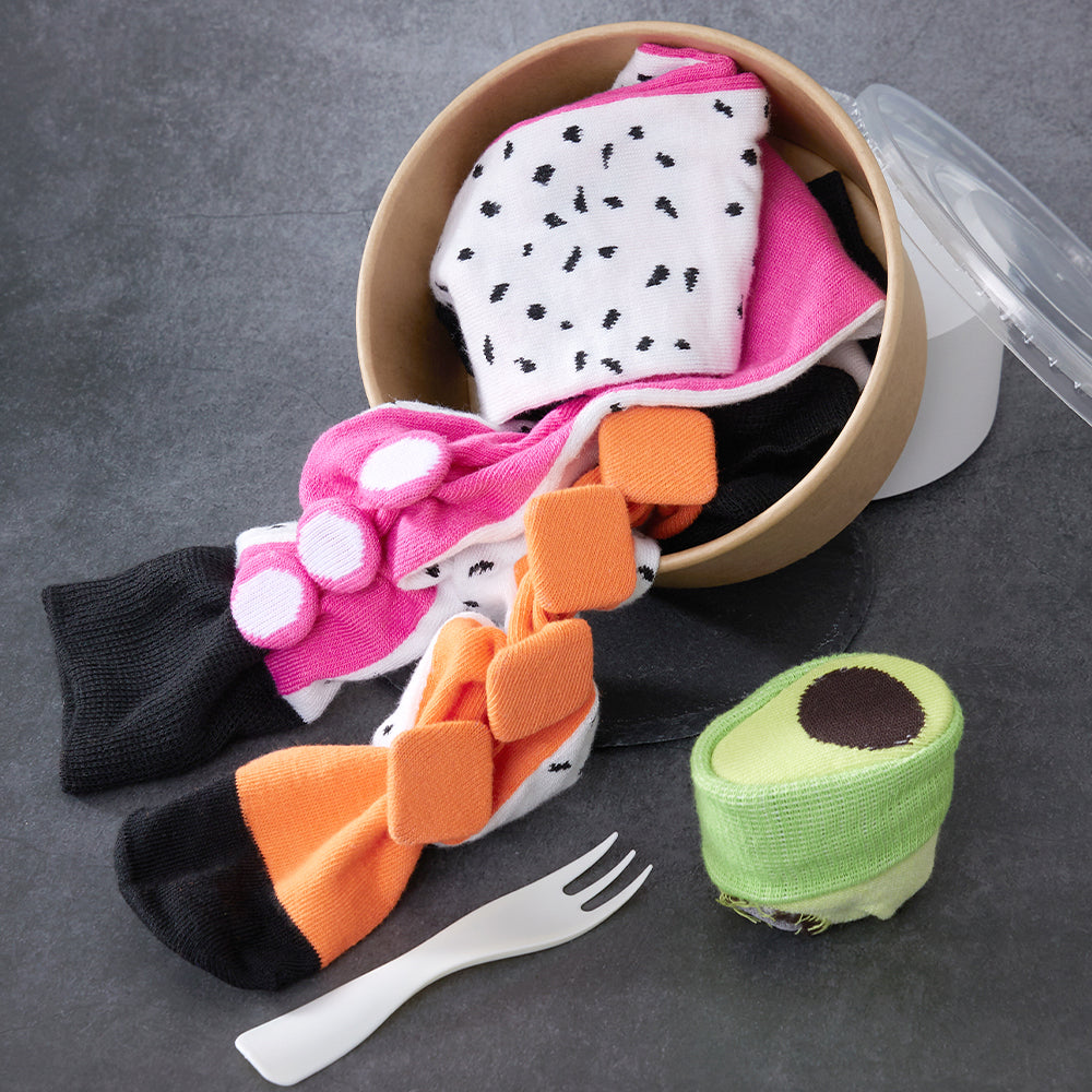 Salad Gift Box Socks 3 Pairs