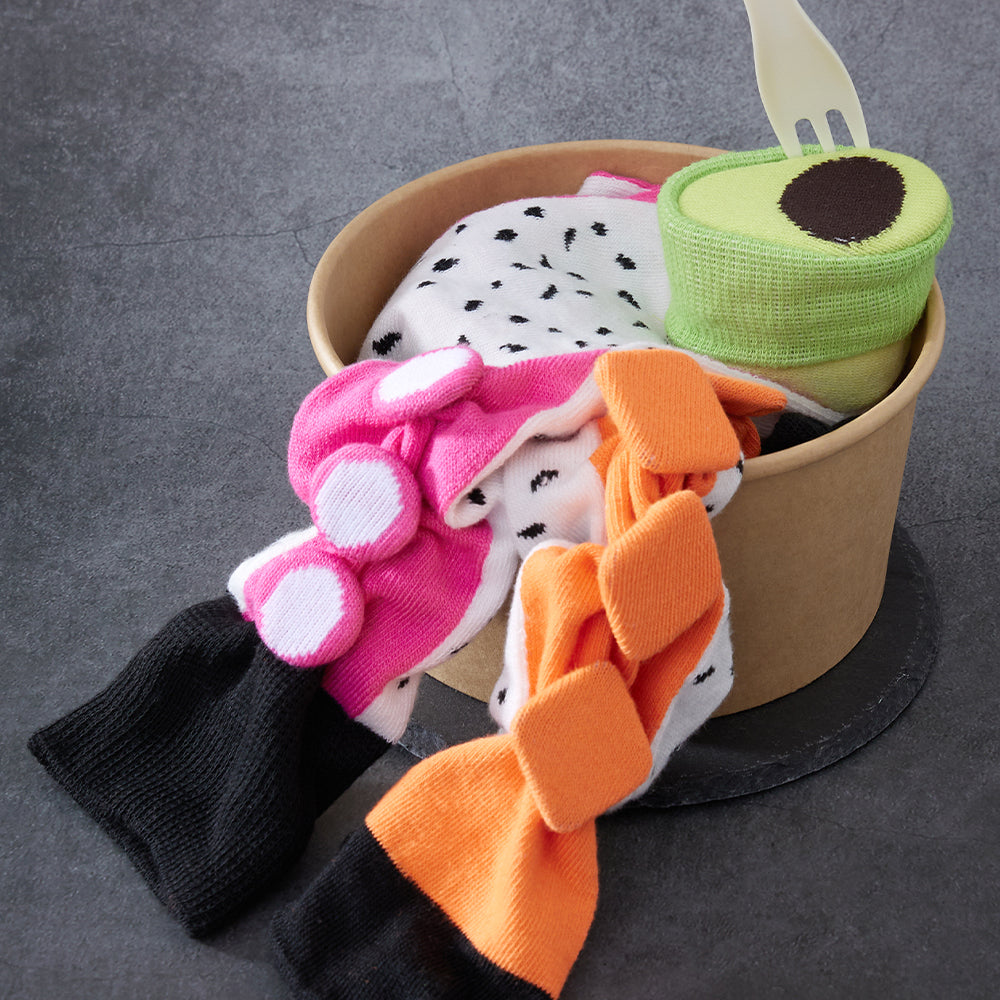 Salad Gift Box Socks 3 Pairs