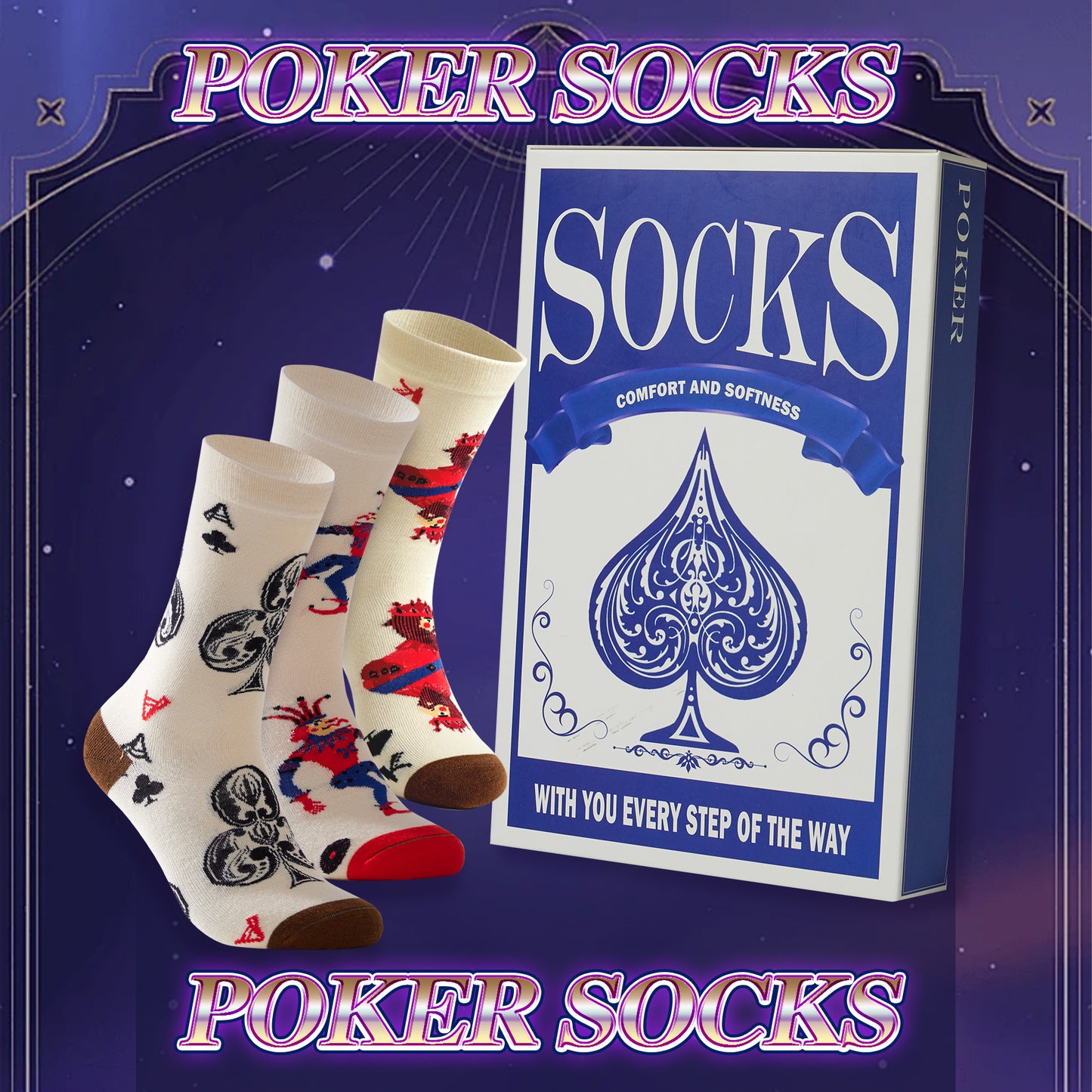 Classic Poker Ideas Gift Socks