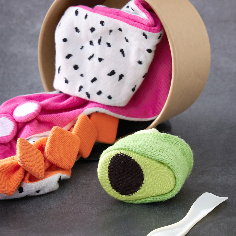 Salad Gift Box Socks 3 Pairs