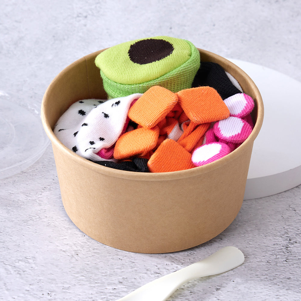 Salad Gift Box Socks 3 Pairs
