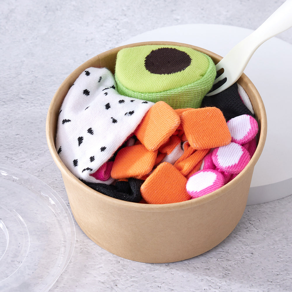 Salad Gift Box Socks 3 Pairs
