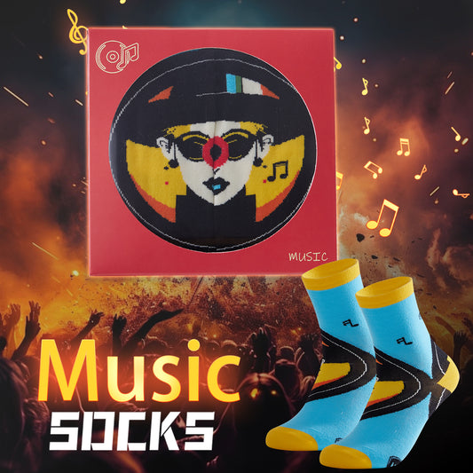 CD Record Gift Box Tide Socks